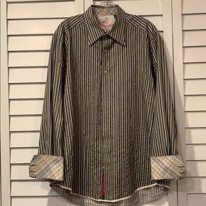 Robert Graham Multi Color Strip Shirt.